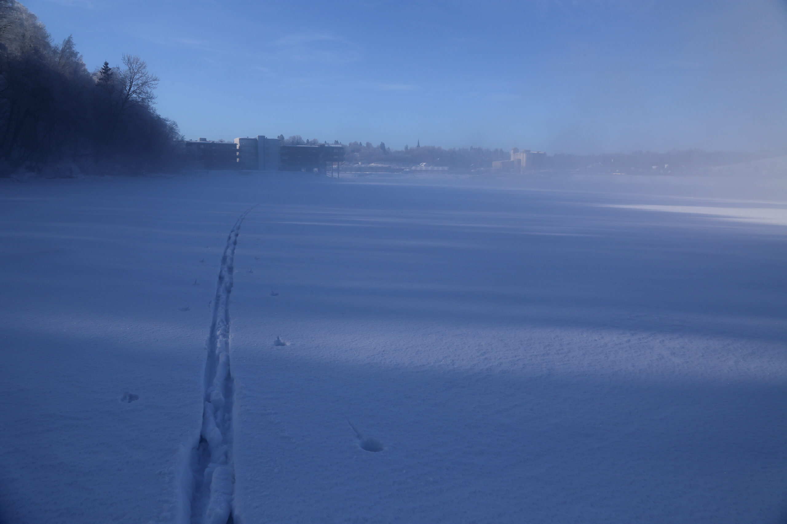 Read more about the article Fra bru til bru. Elva Vorma på ski Eidsvoll-Minnesund
