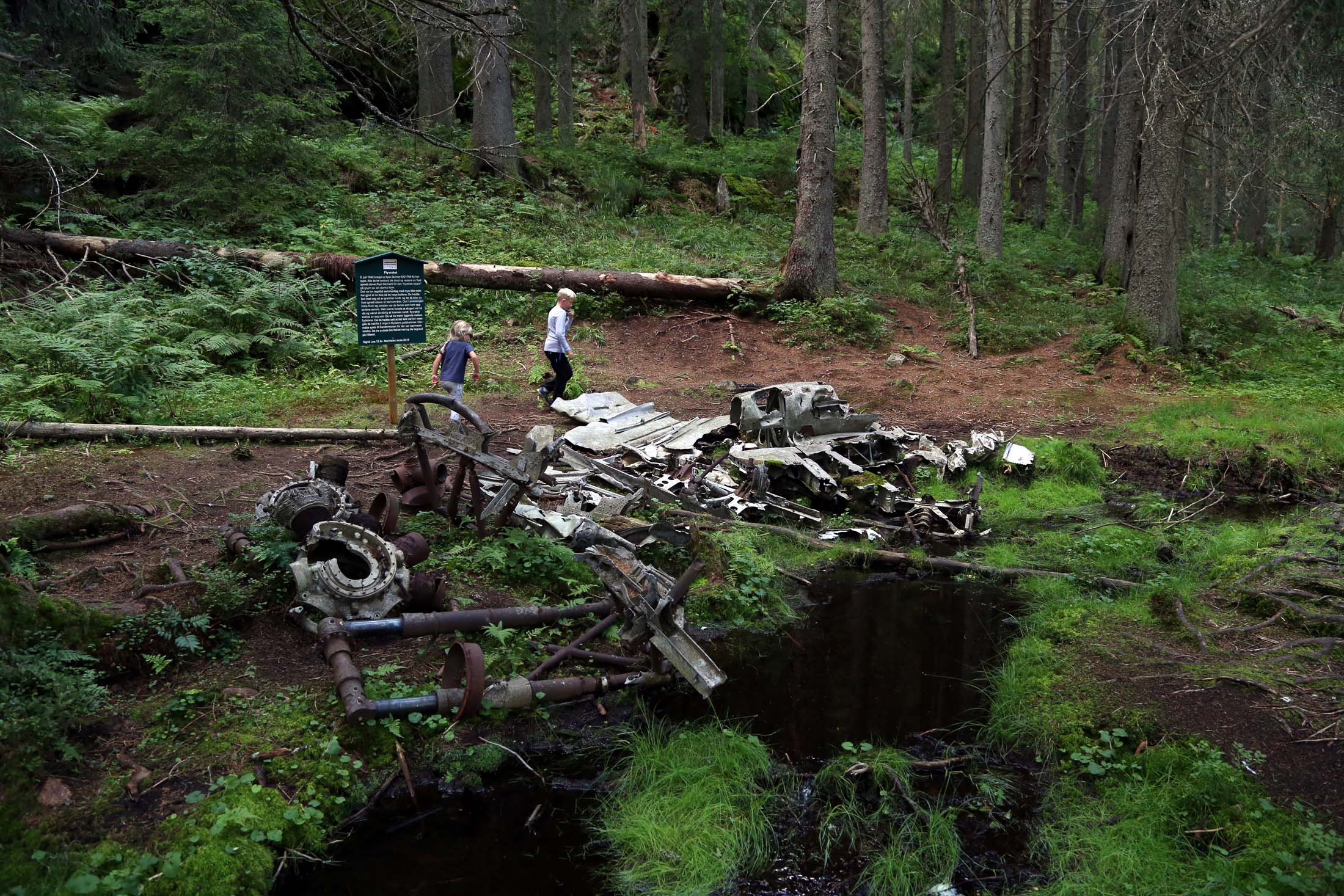 Read more about the article Her ligger vraket av det tyske bombeflyet som styrtet i Maridalen